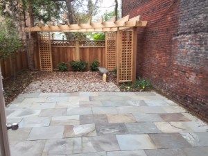 Newly renovated courtyard.