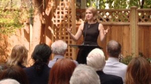 Author Mary Pilon speaking about her new book, The Monopolists.