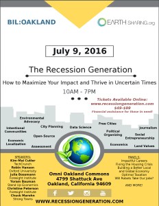 Recession Generation Event Flyer